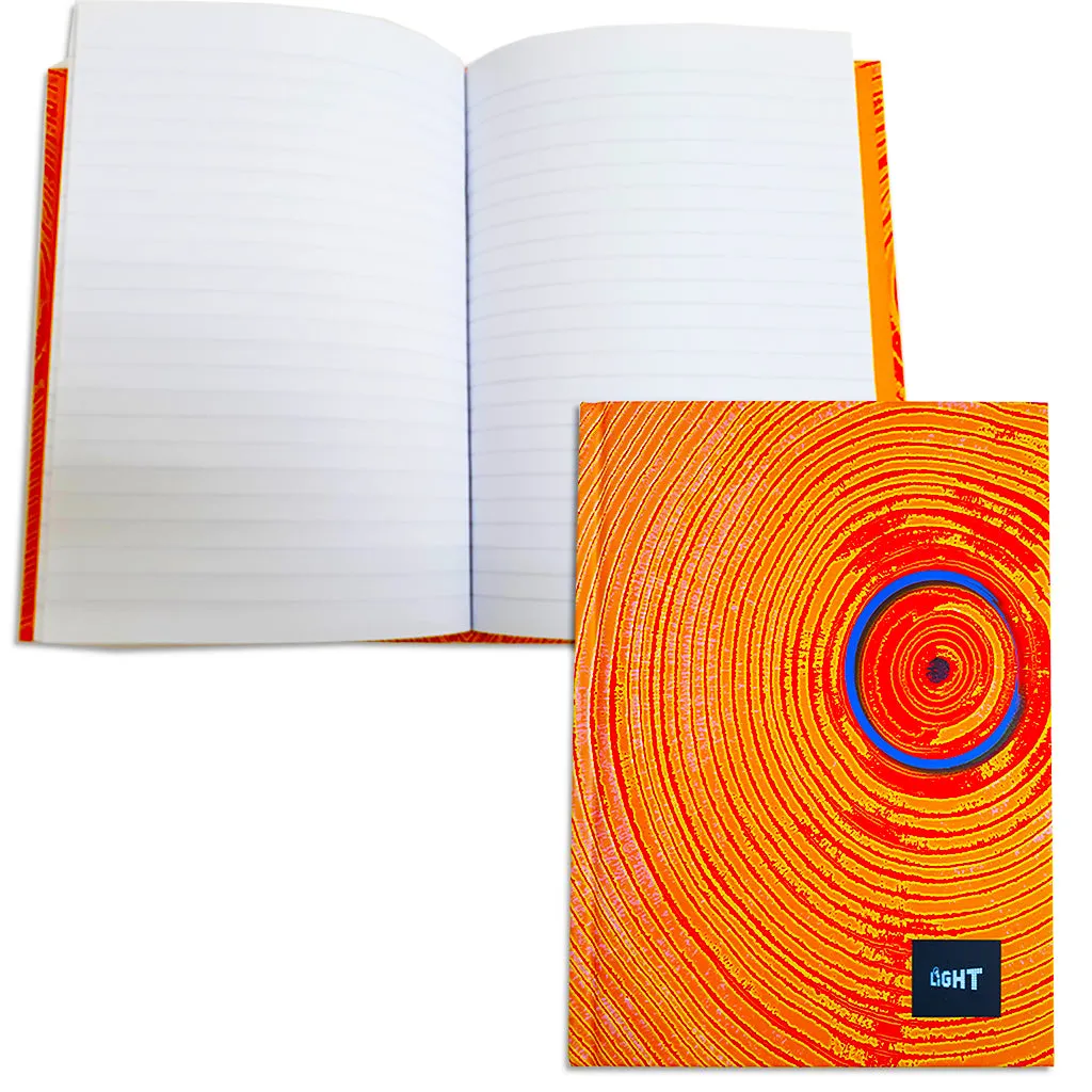 LIGHT® HARD COVER NOTEBOOK SINGLE LINE,A5 SIZE,100 SHEETS