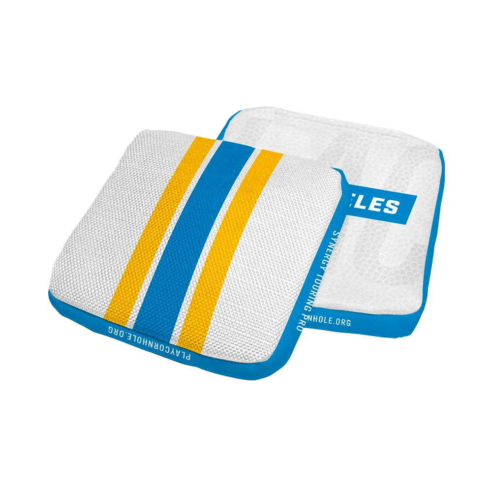 Los Angeles LAC Football Gameday Stripes Synergy Edge Cornhole Bags