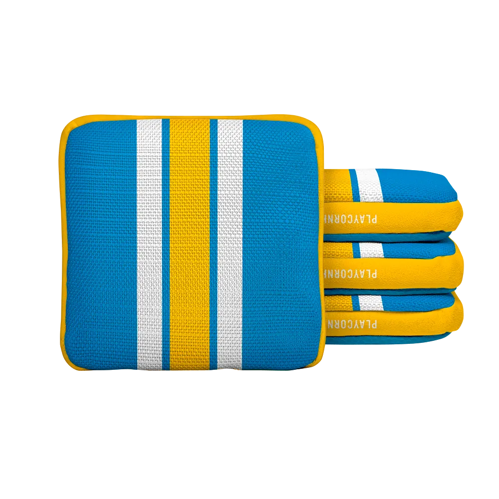 Los Angeles LAC Football Gameday Stripes Synergy Edge Cornhole Bags