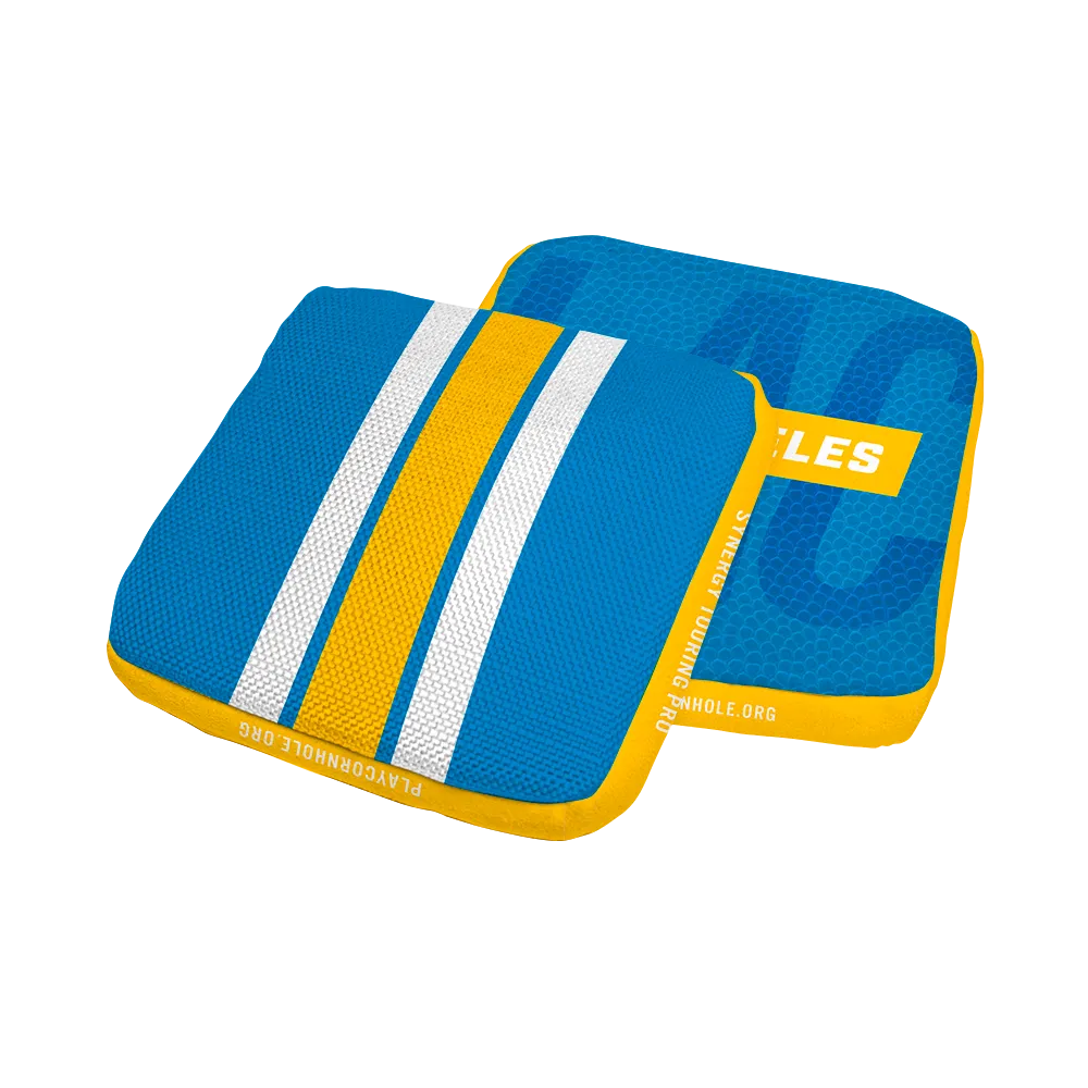 Los Angeles LAC Football Gameday Stripes Synergy Edge Cornhole Bags