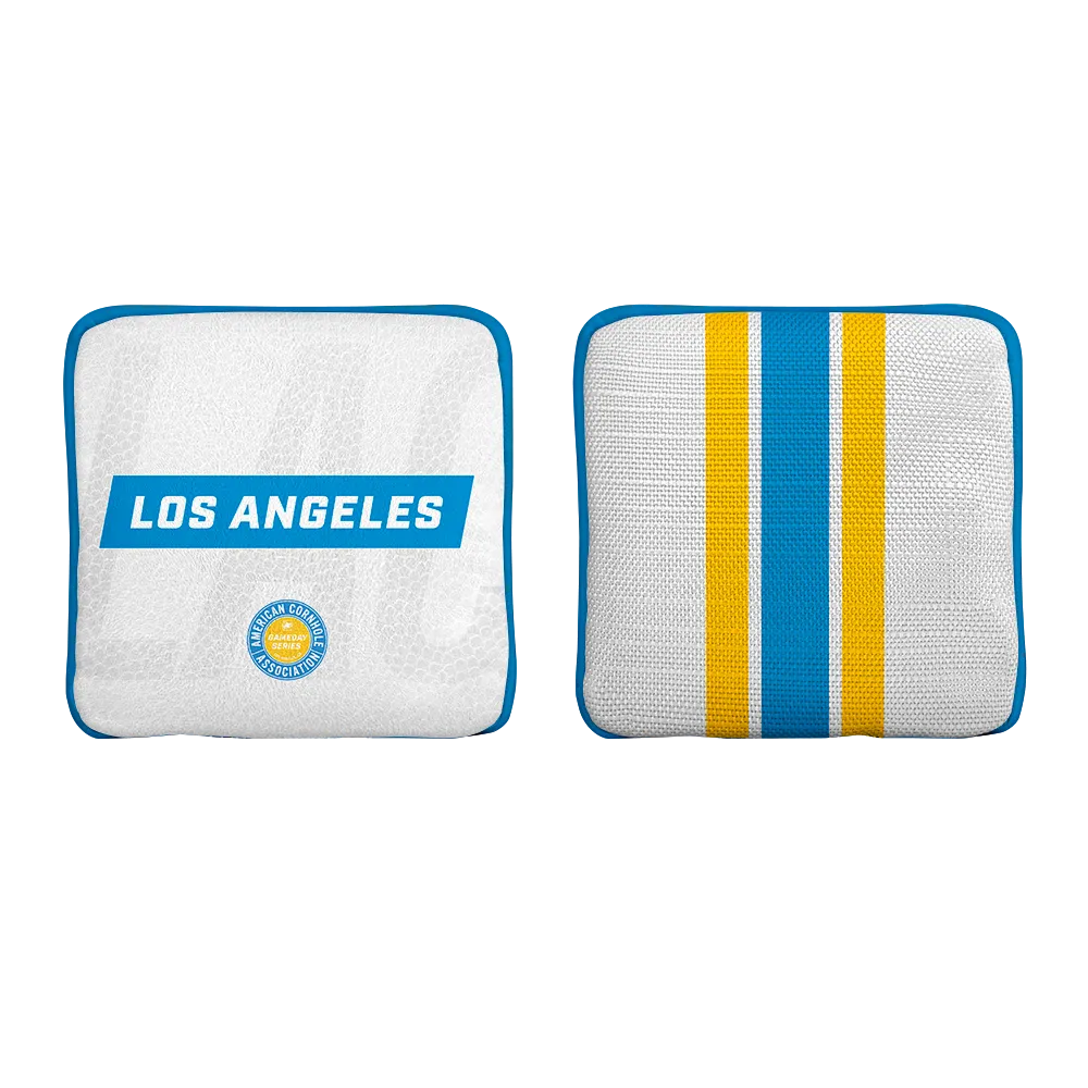 Los Angeles LAC Football Gameday Stripes Synergy Edge Cornhole Bags
