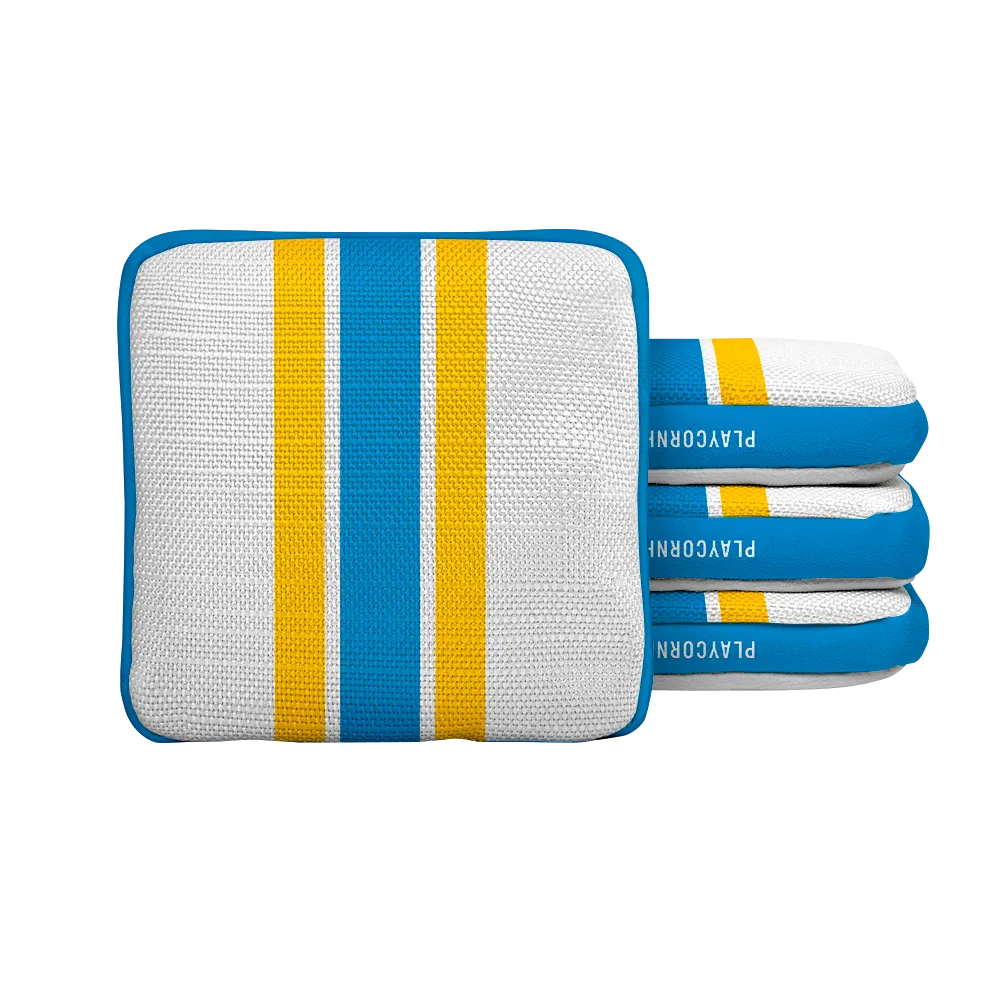 Los Angeles LAC Football Gameday Stripes Synergy Edge Cornhole Bags
