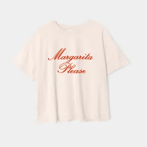 Margarita Please Garment Dye Crop Tee