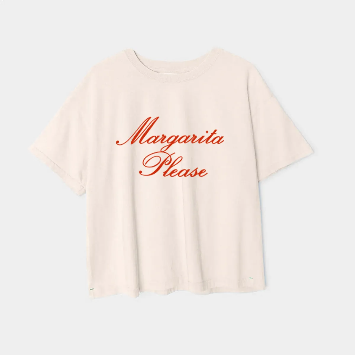 Margarita Please Garment Dye Crop Tee