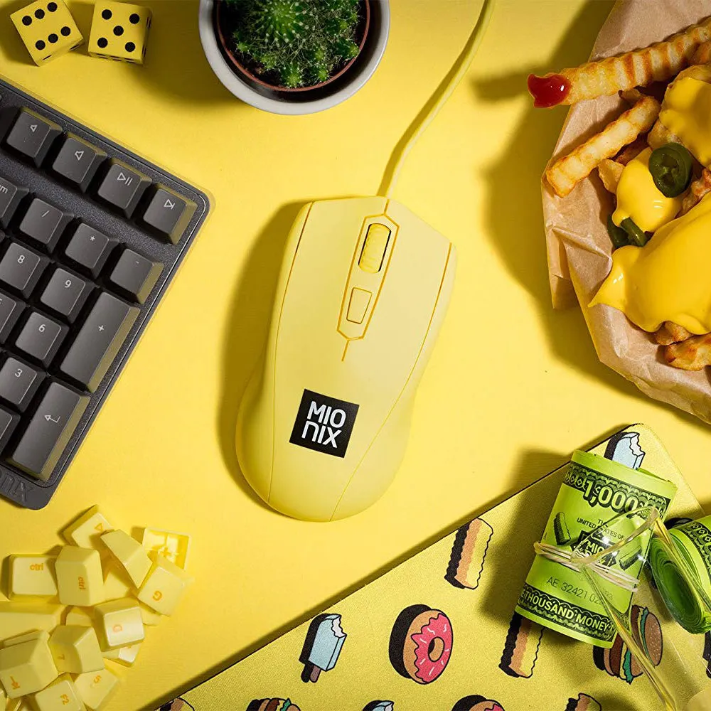 MIONIX Avior Ambidextrous Optical Gaming Mouse French Fries