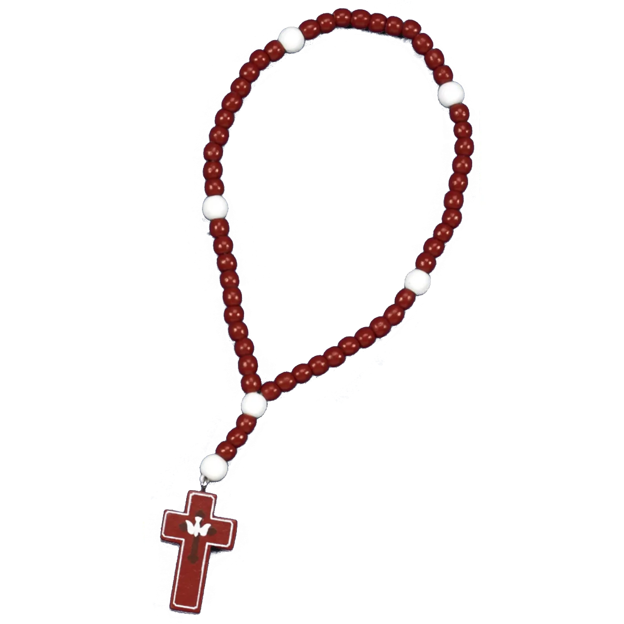 Red Wood Confirmation Rosary- Light of the World - Pack of 6