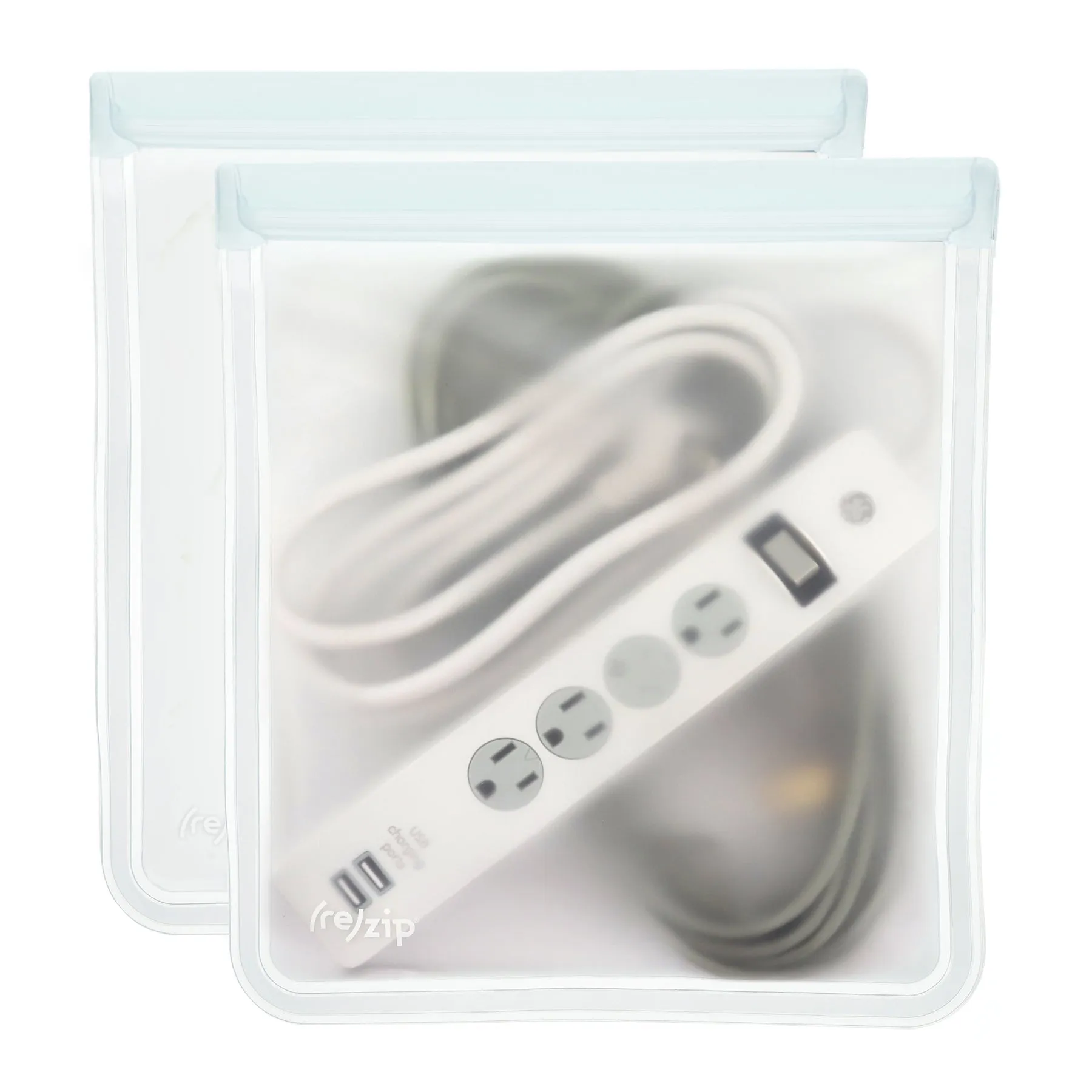 Rezip Lay-Flat Gallon Leakproof Reusable Storage Bag 2-pack