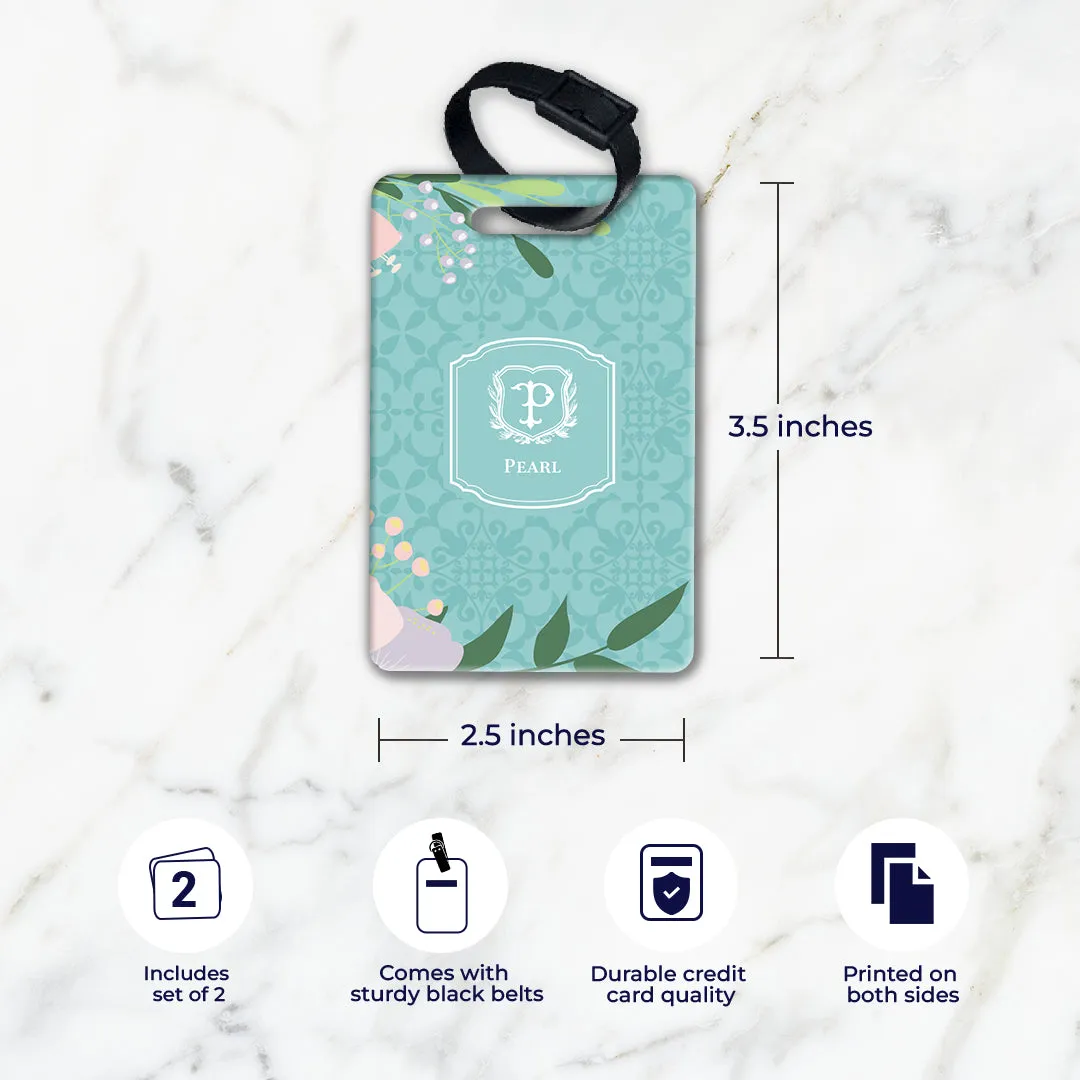 Royal Bloom Bag Tag