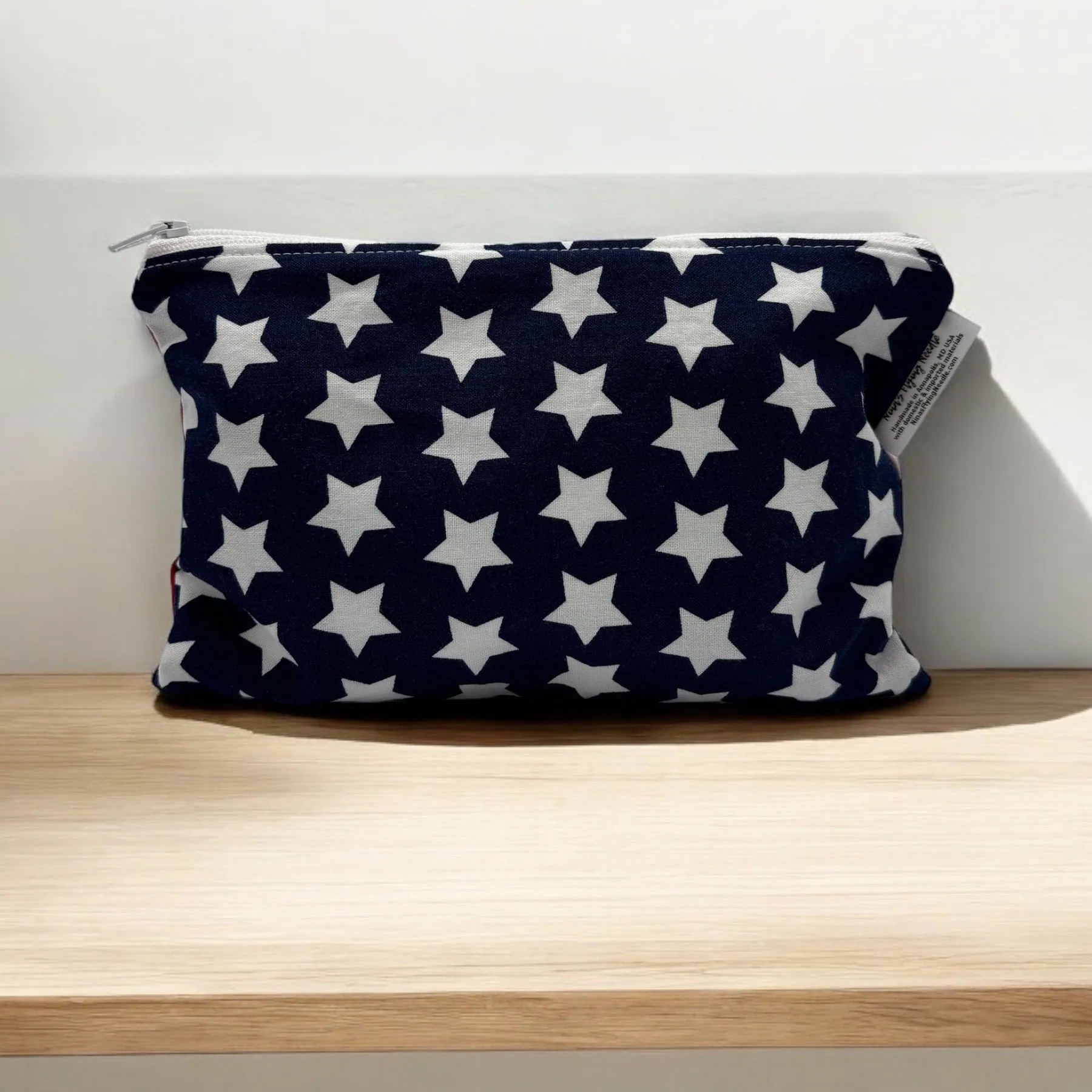 Snack Sized Reusable Zippered Bag Stars and Stripes Combo Print