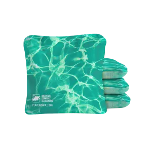 Teal Waves Synergy Pro Cornhole Bags