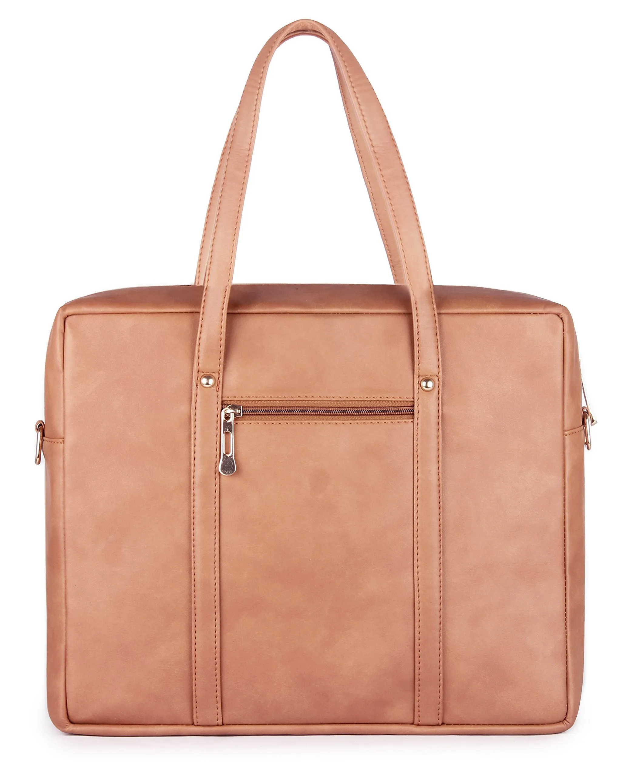 The Clownfish Womens Messenger Bag Handbag Briefcase Brown