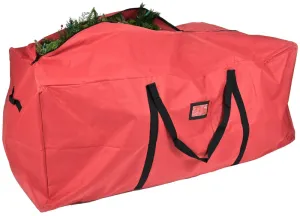 Treekeeper SB-10133 Tree Storage Bag, XL, 6 to 9 ft Capacity, Polyester, Red, Zipper Closure, 59 in L, 27 in W
