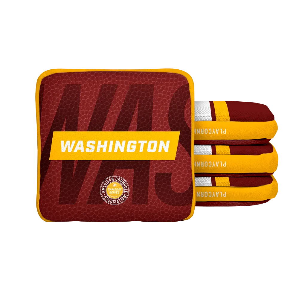 Washington Football Gameday Stripes Synergy Edge Cornhole Bags