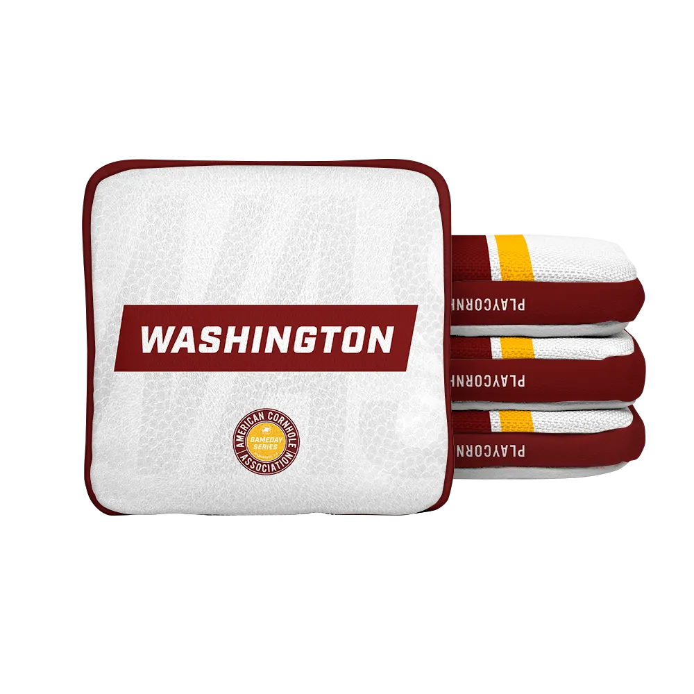 Washington Football Gameday Stripes Synergy Edge Cornhole Bags