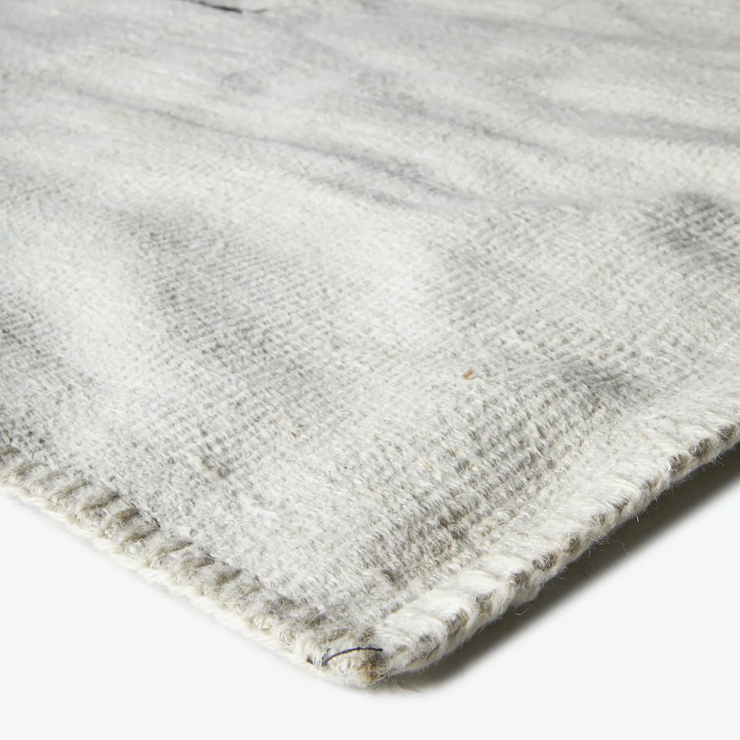 White Textured Linen Rug - 12'11" x 16'1"