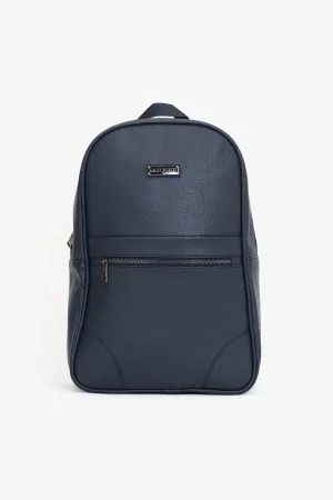 Zaino ecopelle blu